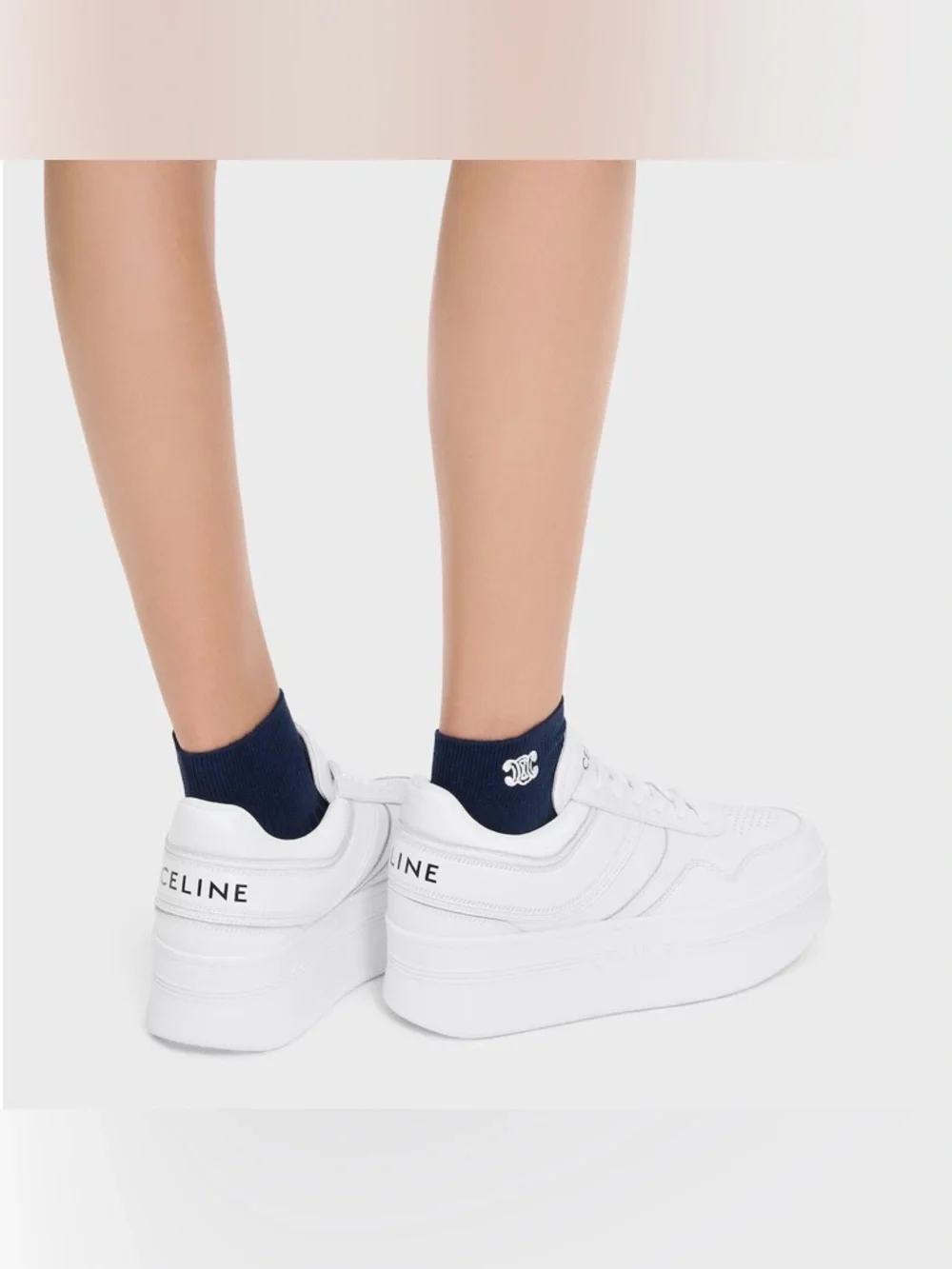 Celine Block Wedge Sneakers - Picture 2 of 6